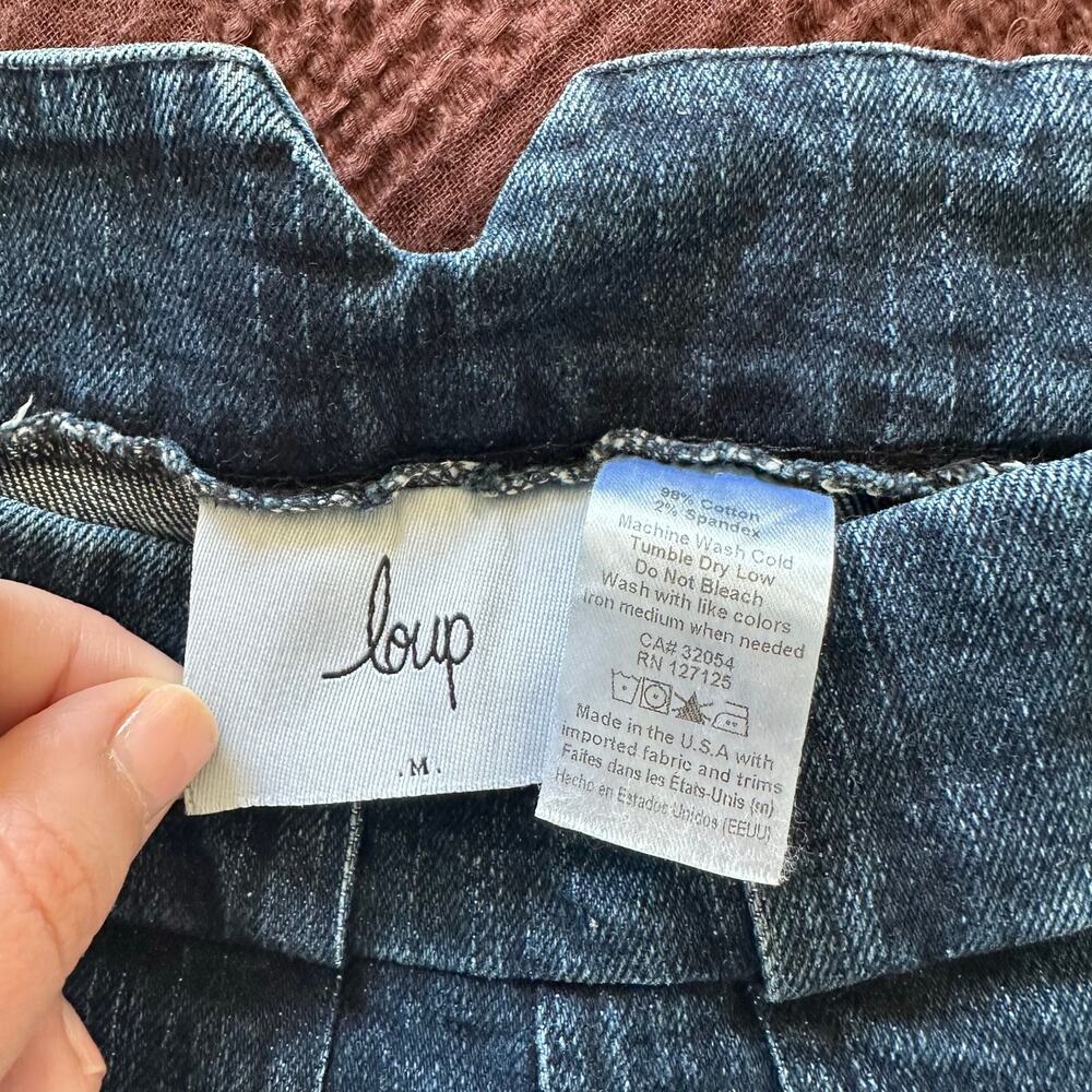 Loup (M) Sabrina Wide Leg Jeans Dark Wash Made in USA Sustainable - Picture 7 of 10